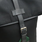 Gucci Band Techno Canvas Webline Sherry Backpack Leather Black Green Red — view 8
