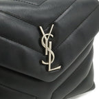 Saint Laurent Paris YSL Monogram Loulou Toy Shoulder Bag Leather Black — view 7