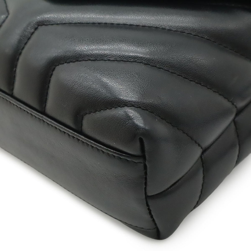Saint Laurent Paris YSL Monogram Loulou Toy Shoulder Bag Leather Black — view 3