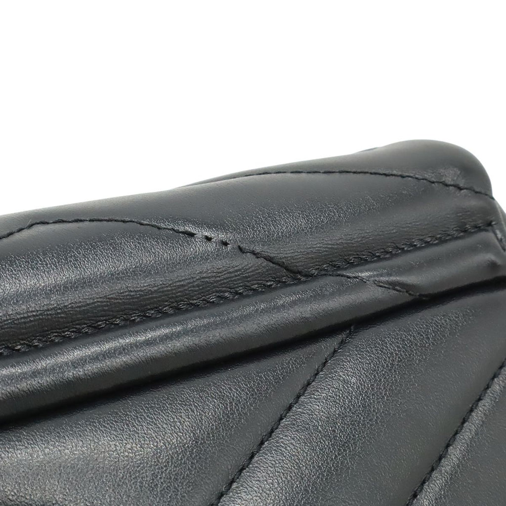 Saint Laurent Paris YSL Monogram Loulou Toy Shoulder Bag Leather Black — view 9