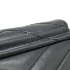 Saint Laurent Paris YSL Monogram Loulou Toy Shoulder Bag Leather Black — view 9