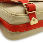 Louis Vuitton Antigua Besace PM Shoulder Bag Crossbody Canvas Beige Red — view 3