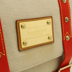 Louis Vuitton Antigua Besace PM Shoulder Bag Crossbody Canvas Beige Red — view 9