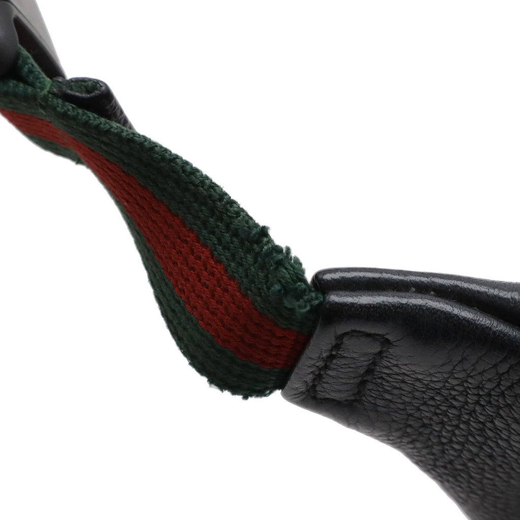 Gucci Print Small Belt Bag Sherry Black Red Green — view 5