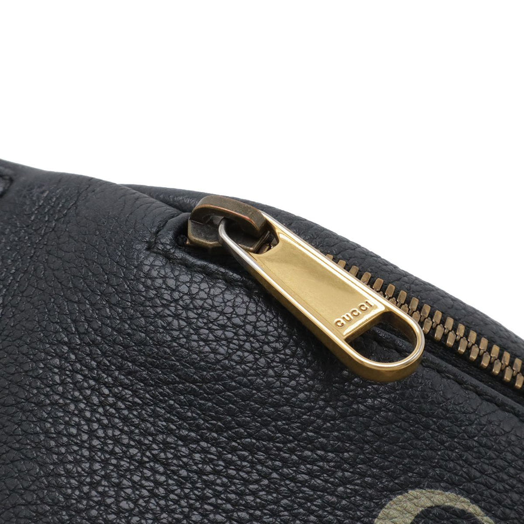 Gucci Print Small Belt Bag Sherry Black Red Green — view 4