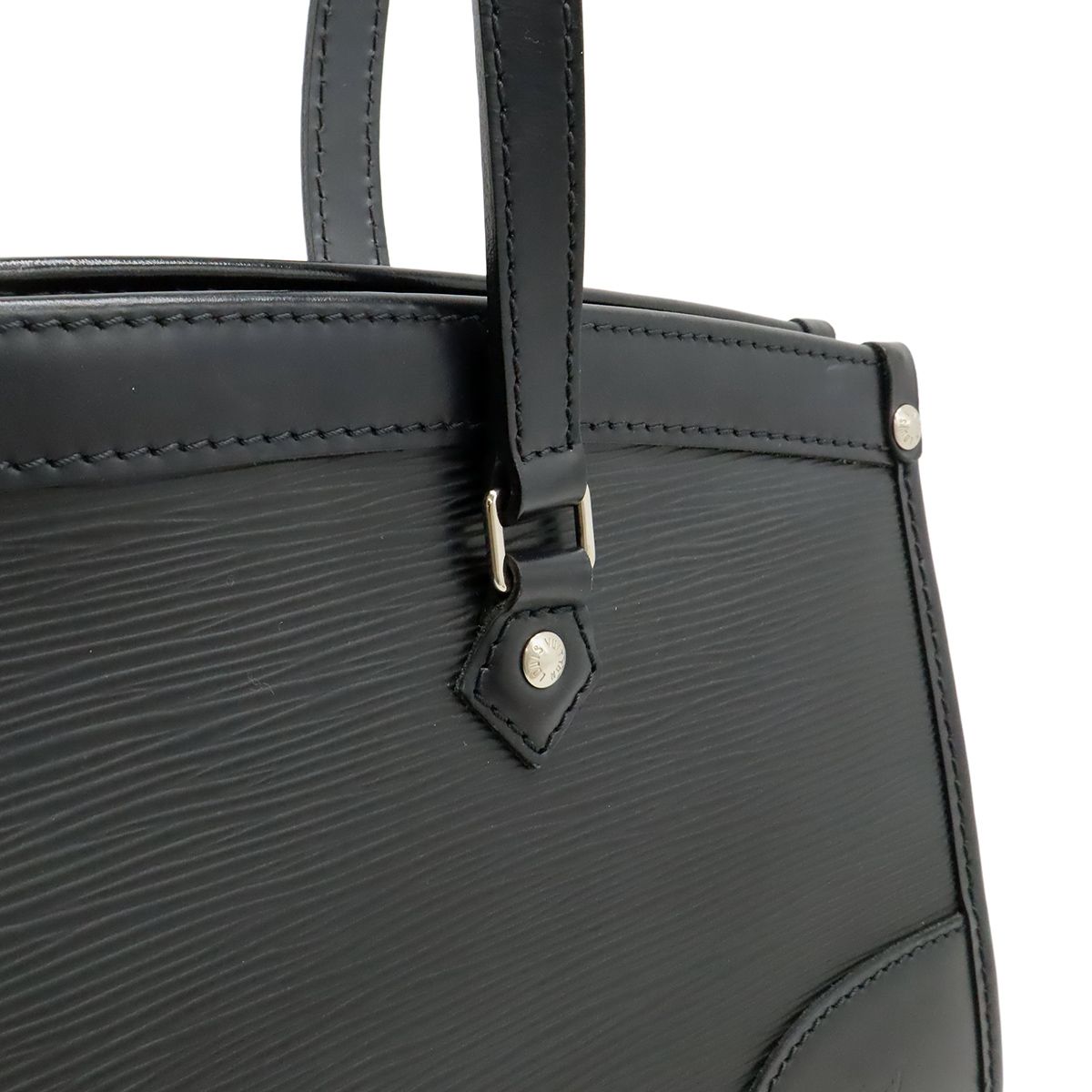 Louis Vuitton Epi Madeleine PM Shoulder Bag Semi Noir Black — view 7