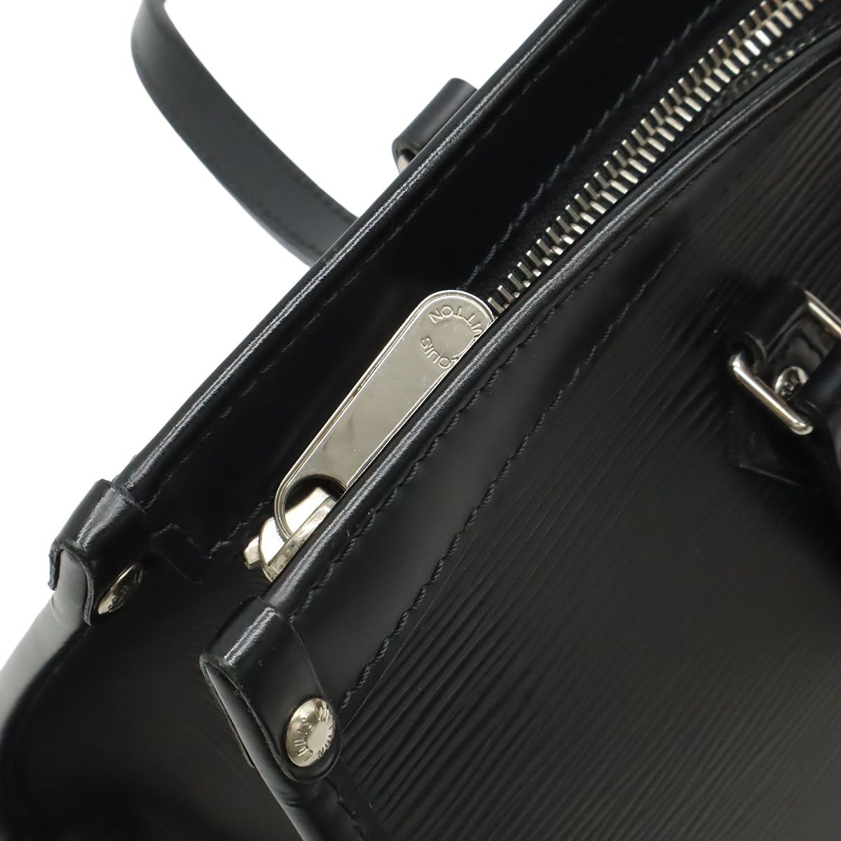 Louis Vuitton Epi Madeleine PM Shoulder Bag Semi Noir Black — view 5