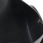 Hermes Bastia Coin Purse Chevre Leather Black Silver — view 5