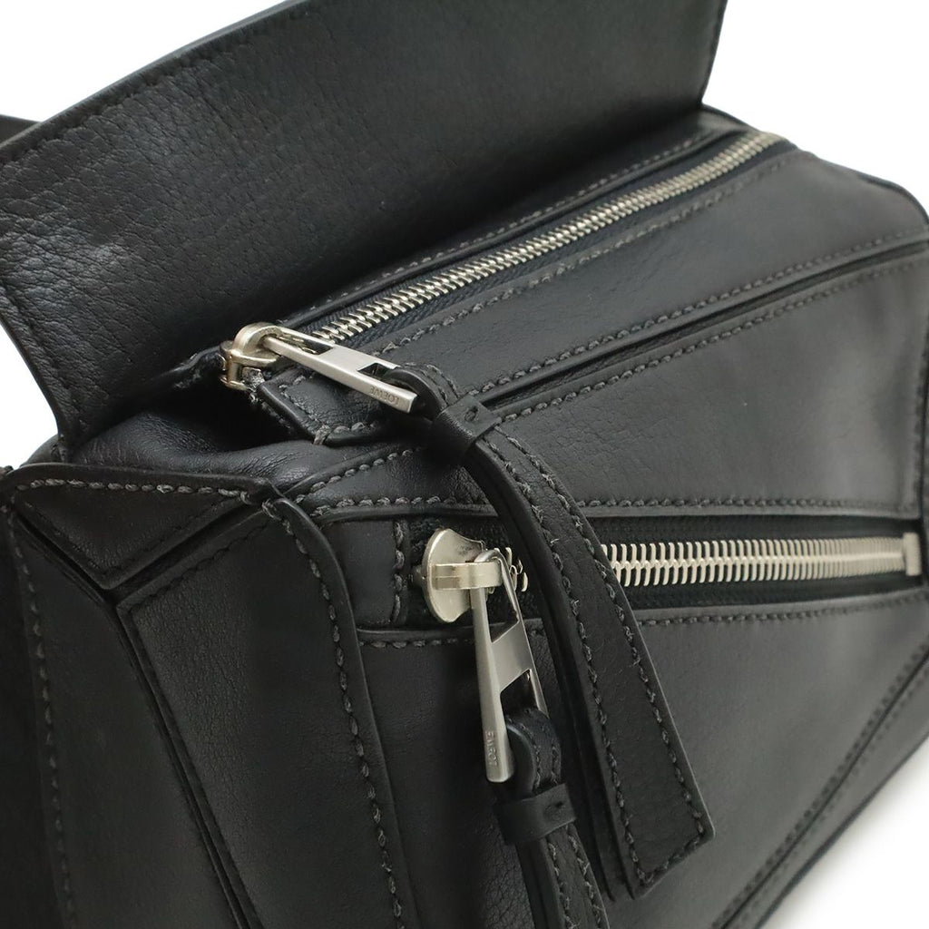 Loewe Puzzle Bum Bag Mini Leather Black — view 6