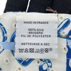 Hermes Scarf Twilly Re Boucles Broderie Anglaise Blue-blanc Marine — view 8