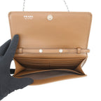 Prada Chain Wallet Saffiano Logo — view 6