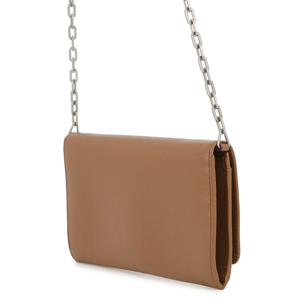 Prada Chain Wallet Saffiano Logo — view 2