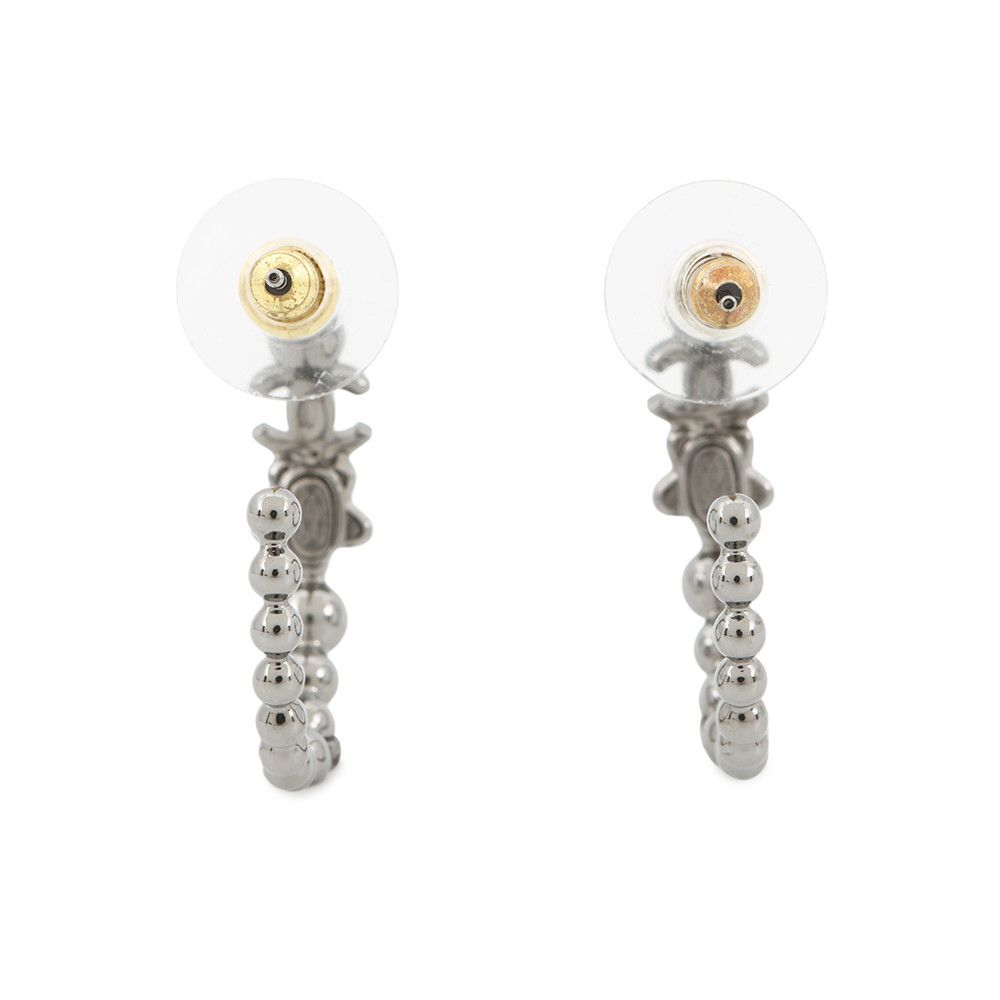Chanel Earrings CC Logo Rhinestone Star — view 3