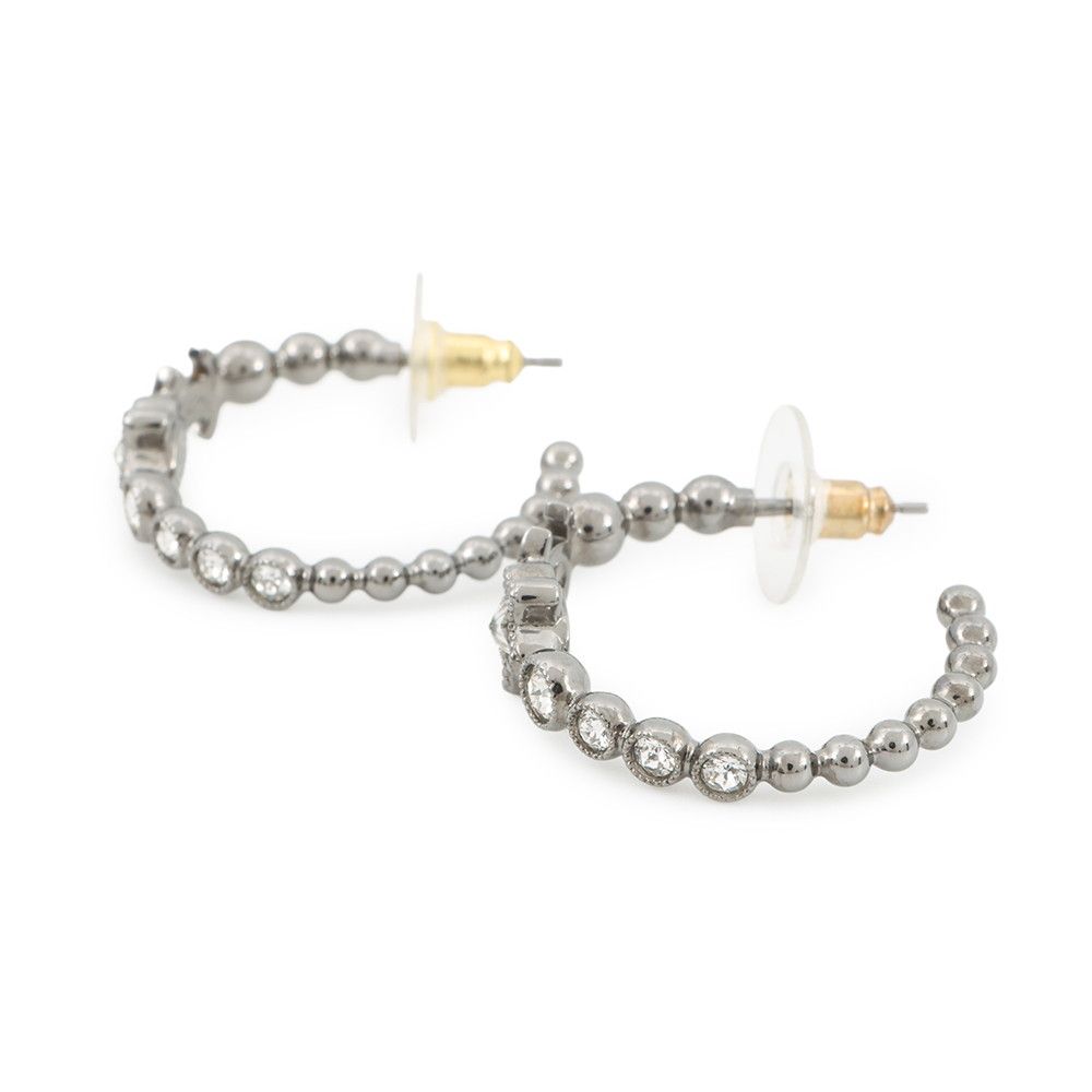 Chanel Earrings CC Logo Rhinestone Star — view 2