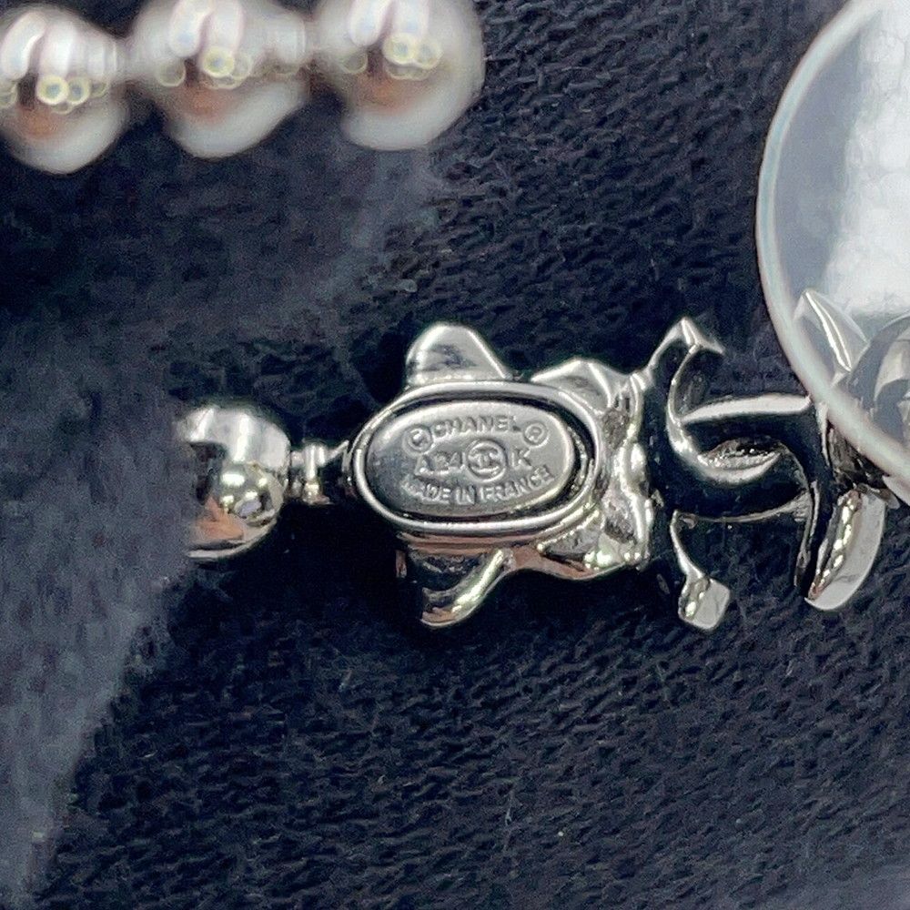 Chanel Earrings CC Logo Rhinestone Star — view 7