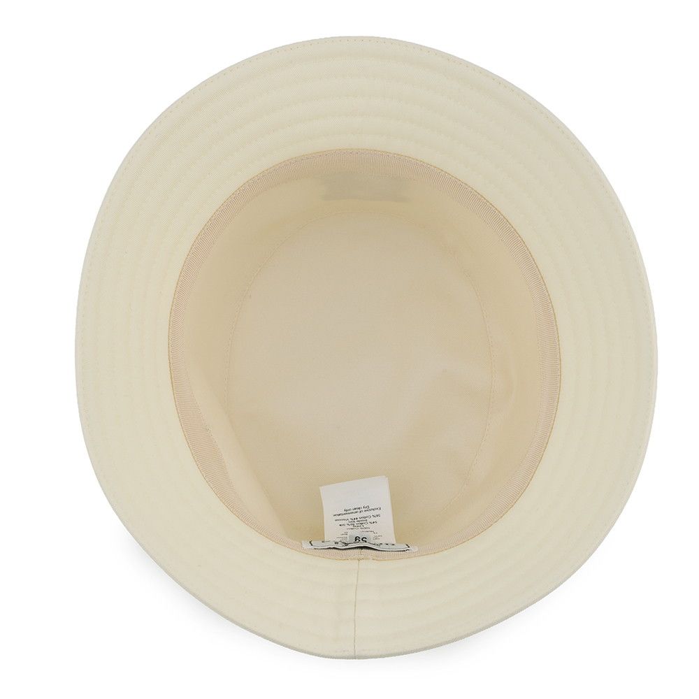 Hermes Hat Harper-h Electric Embroidery Cotton 59 Bucket Blanc Lotus — view 5