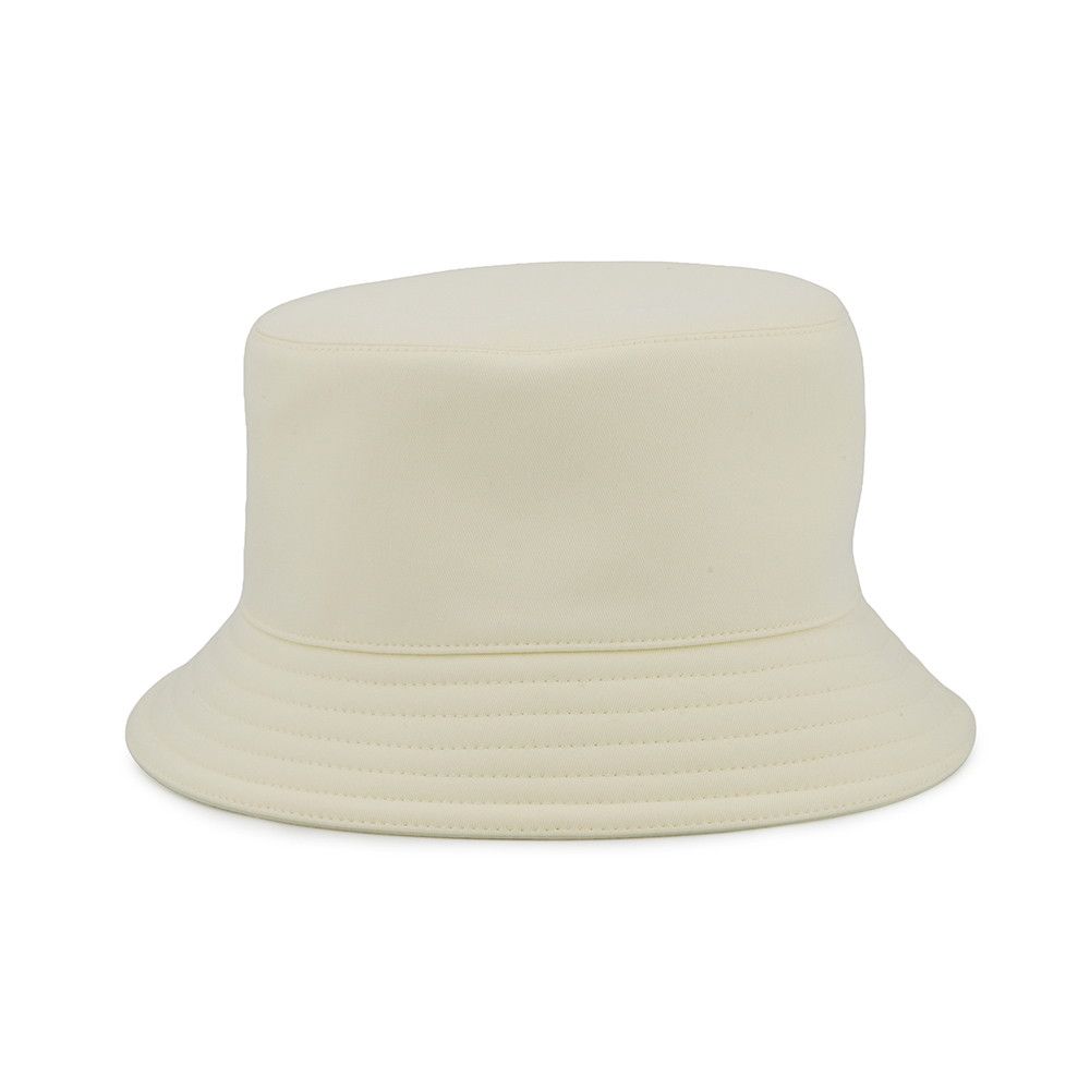 Hermes Hat Harper-h Electric Embroidery Cotton 59 Bucket Blanc Lotus — view 2