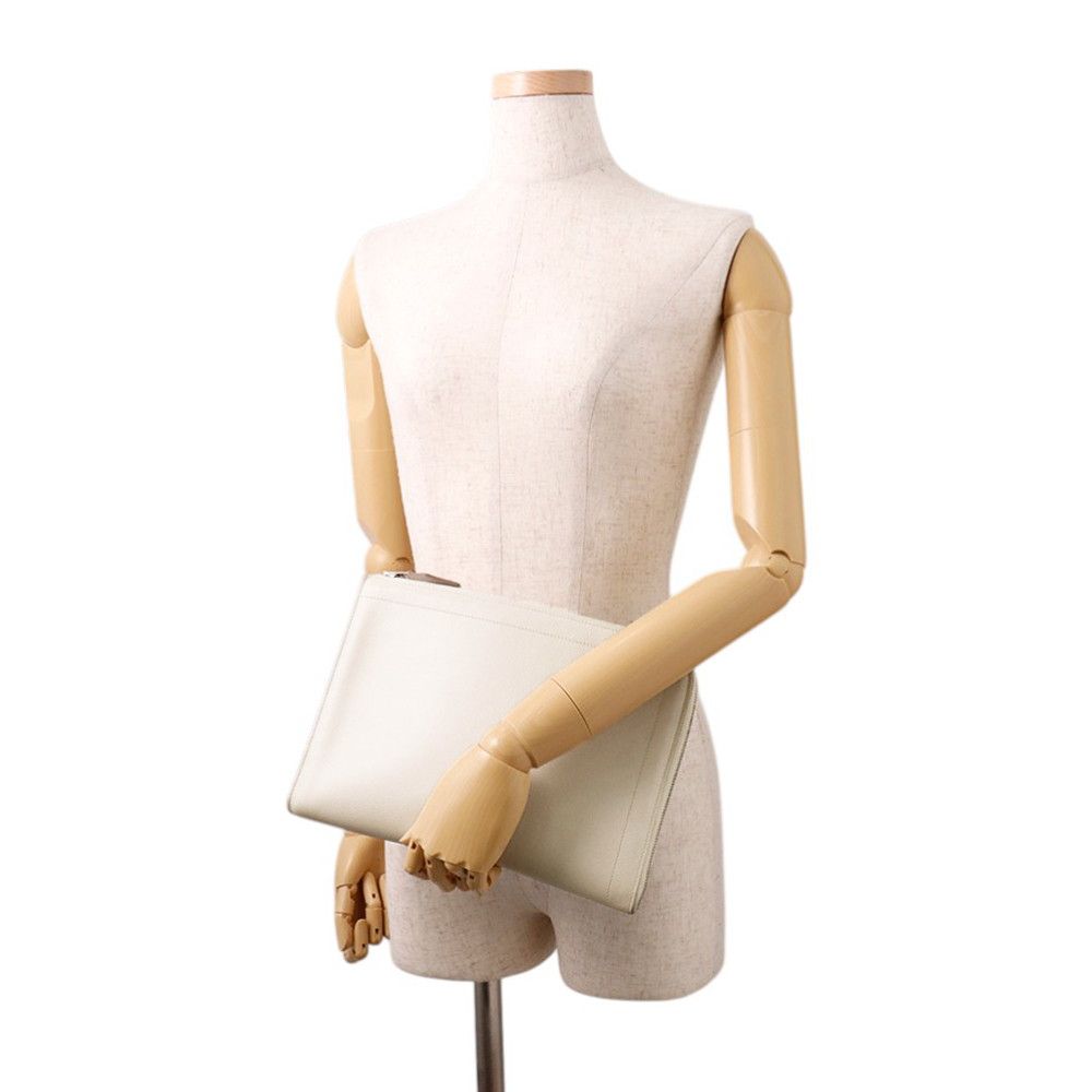 Hermes Clutch Zip Tablet Beton Silver Color Second — view 4