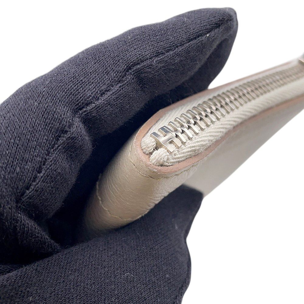 Hermes Clutch Zip Tablet Beton Silver Color Second — view 8