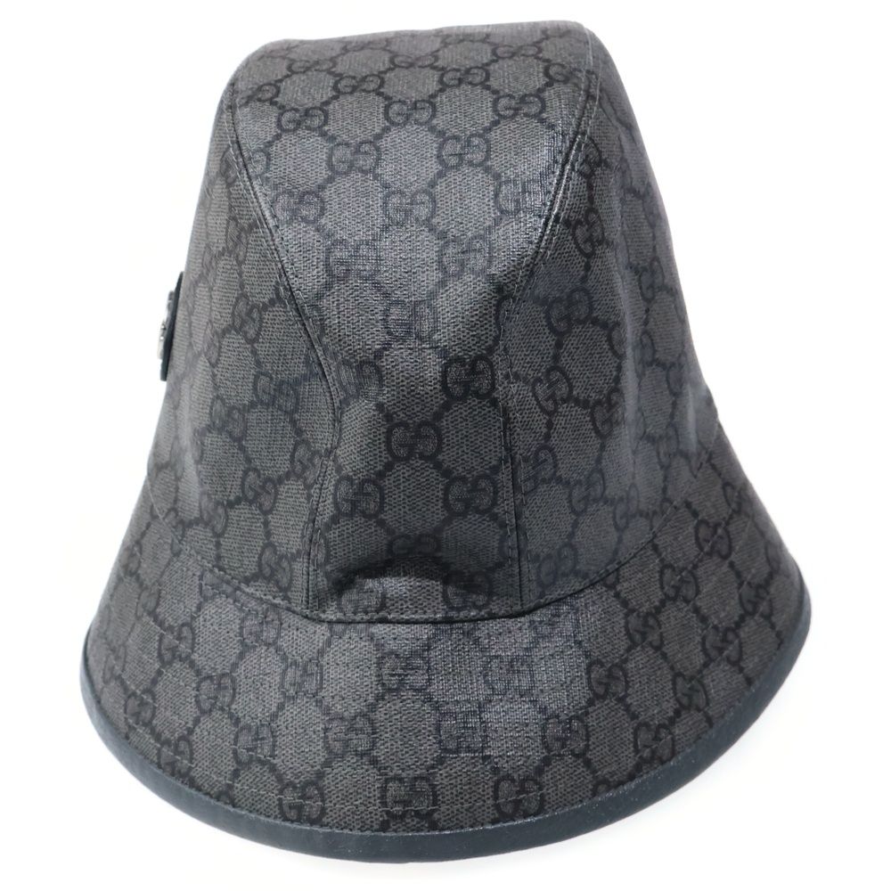 Gucci Fedora Not Defined GG Supreme Bucket Hat Gray — view 5