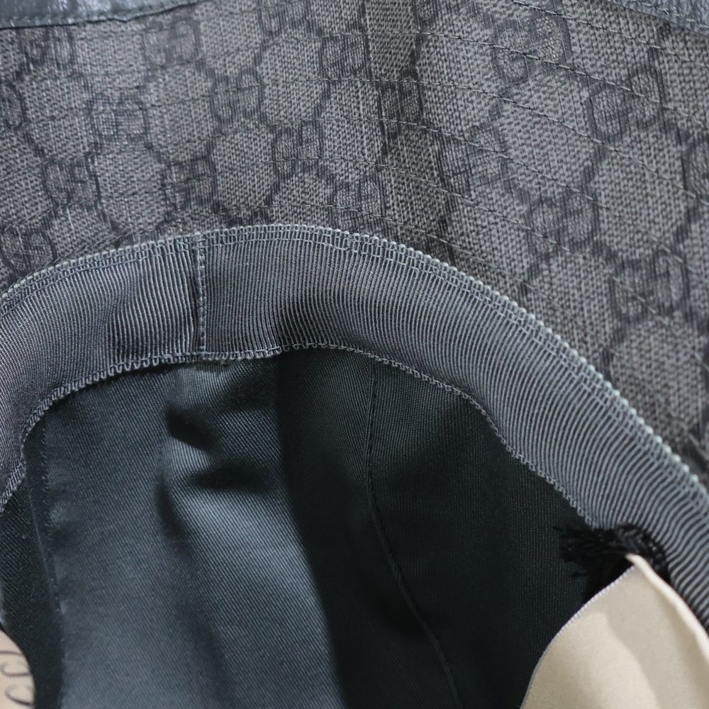 Gucci Fedora Not Defined GG Supreme Bucket Hat Gray — view 6