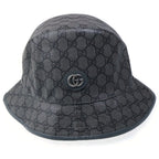 Gucci Fedora Not Defined GG Supreme Bucket Hat Gray — view 4
