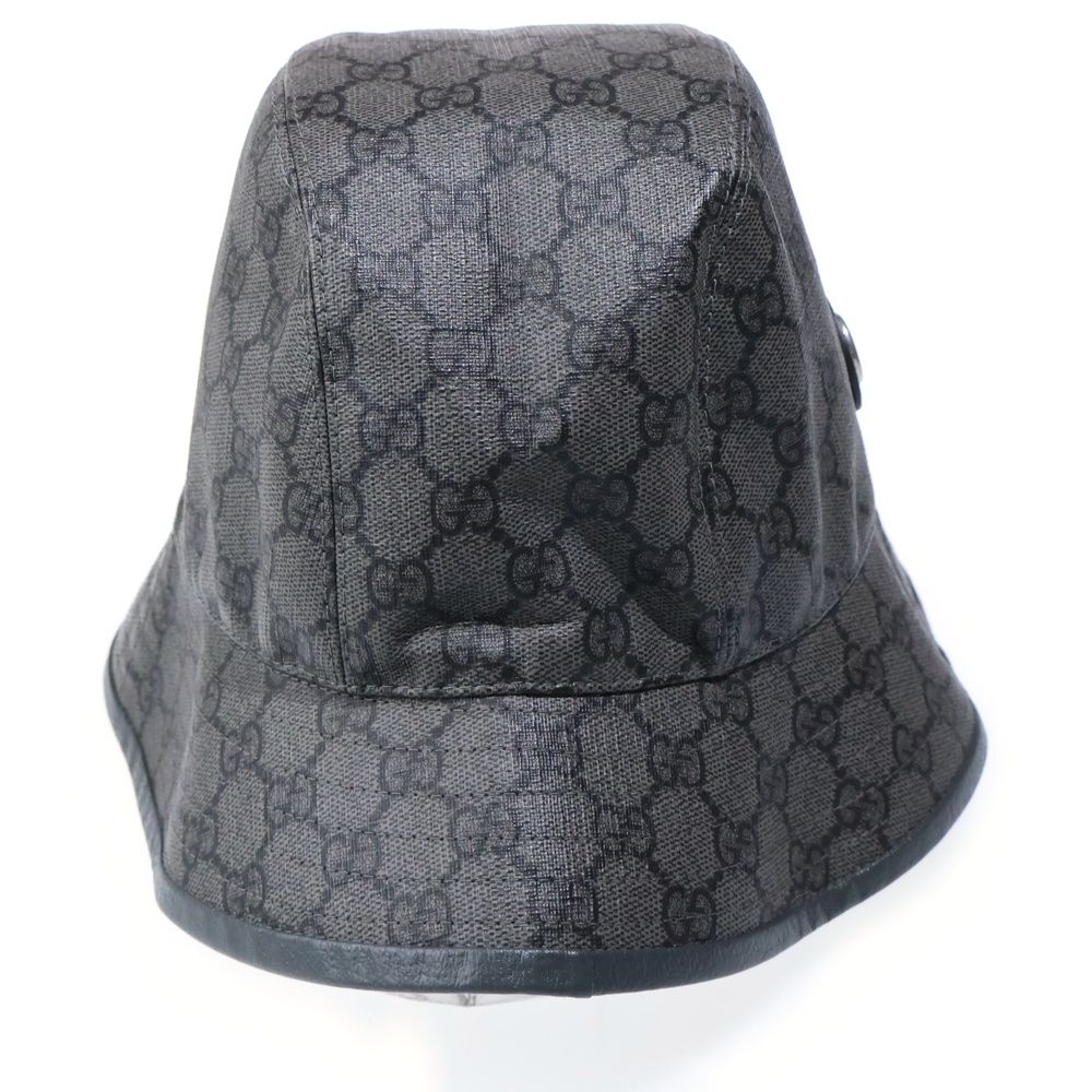 Gucci Fedora Not Defined GG Supreme Bucket Hat Gray — view 3