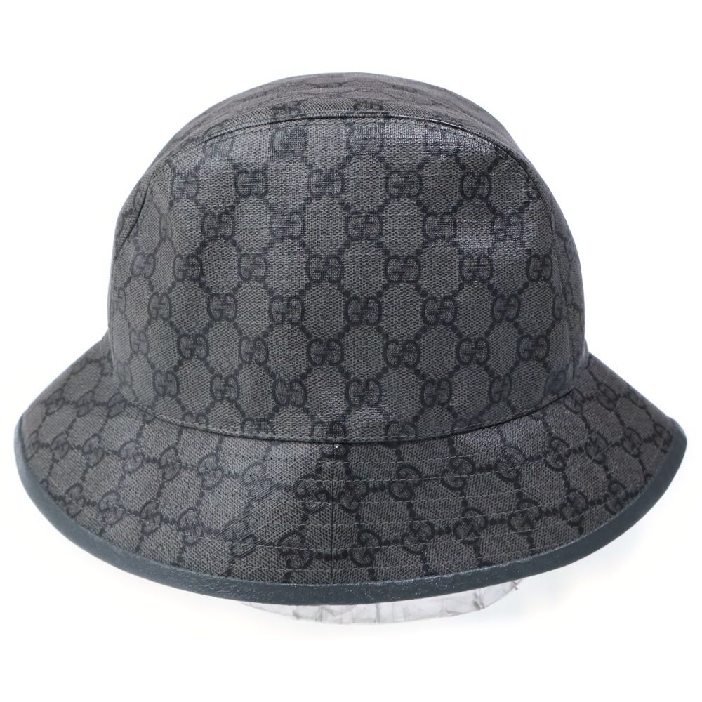Gucci Fedora Not Defined GG Supreme Bucket Hat Gray — view 2
