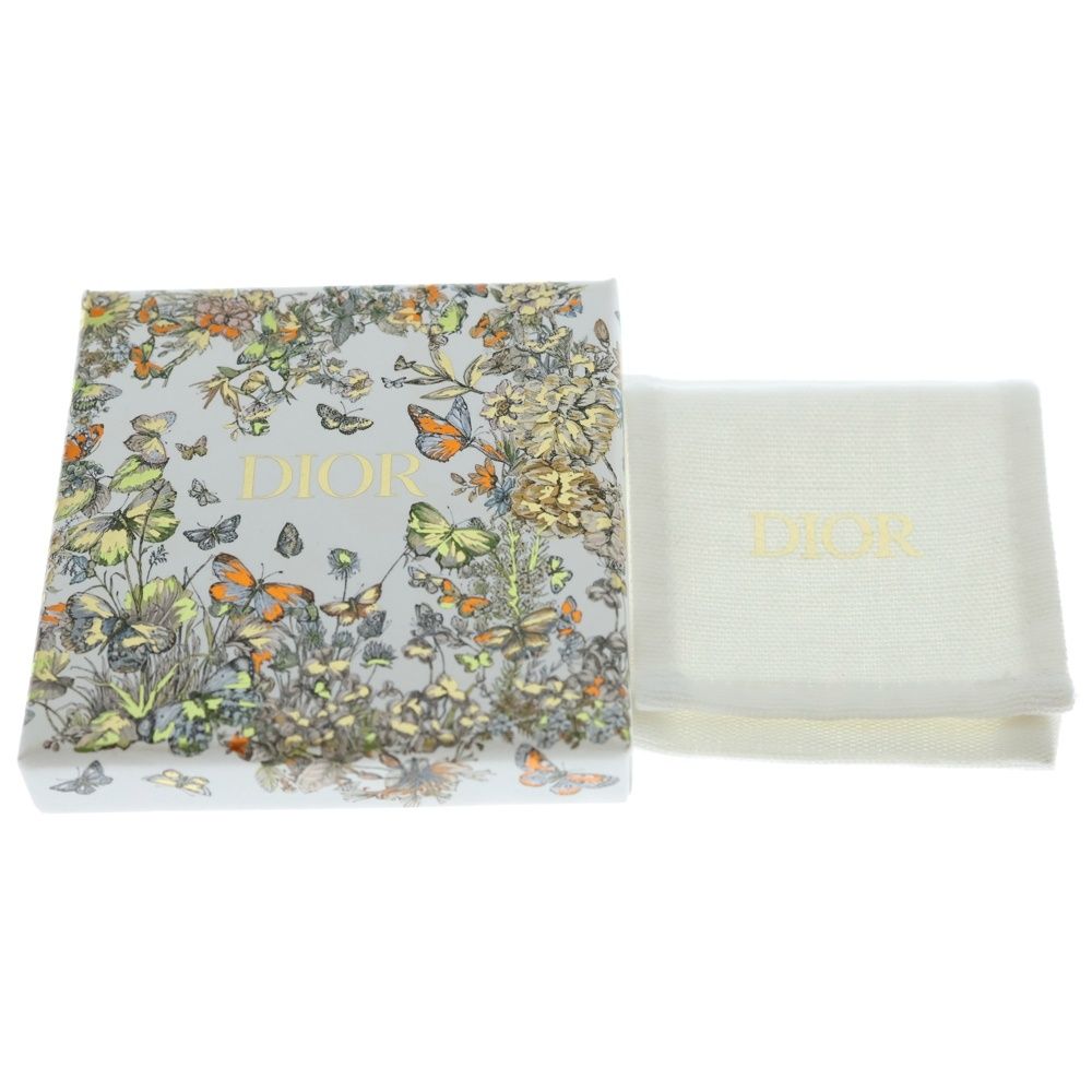 Dior Logo Faux Pearl Earrings Gold — view 6