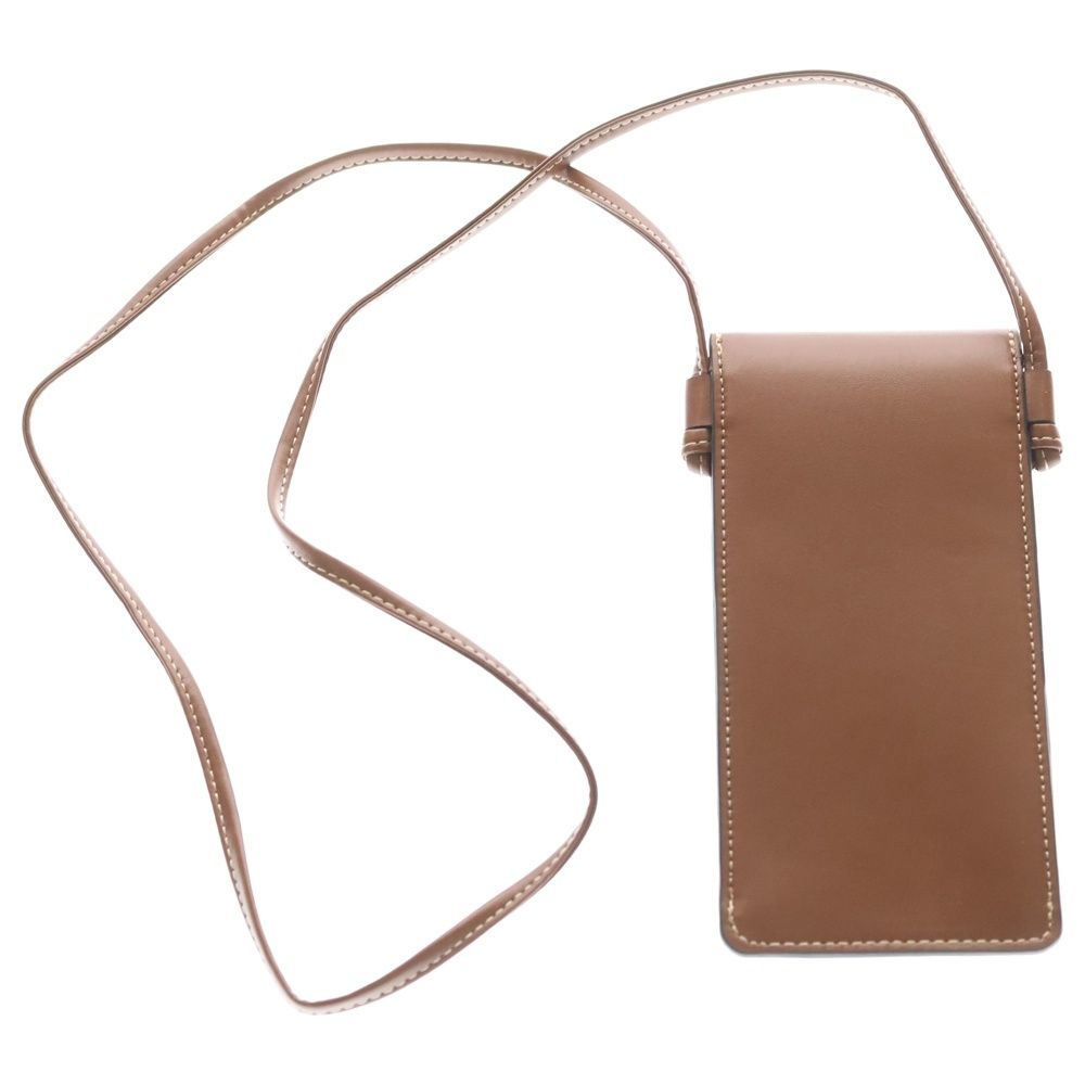 Celine Sunglasses Case Mini Shoulder Bag Brown Leather — view 2