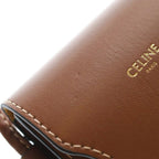 Celine Sunglasses Case Mini Shoulder Bag Brown Leather — view 5