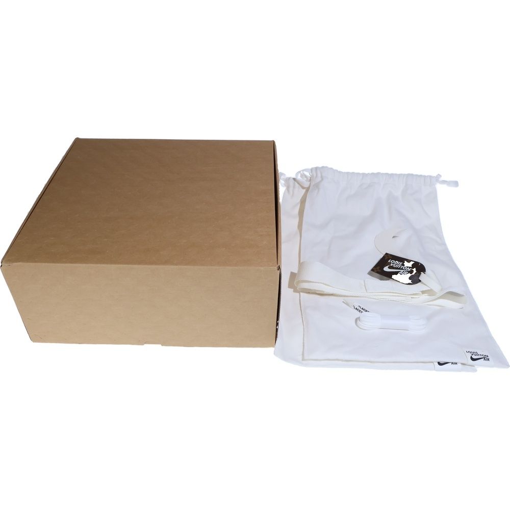 Louis Vuitton Air Force 1 Mid Monogram Leather Cut Sneakers — view 6