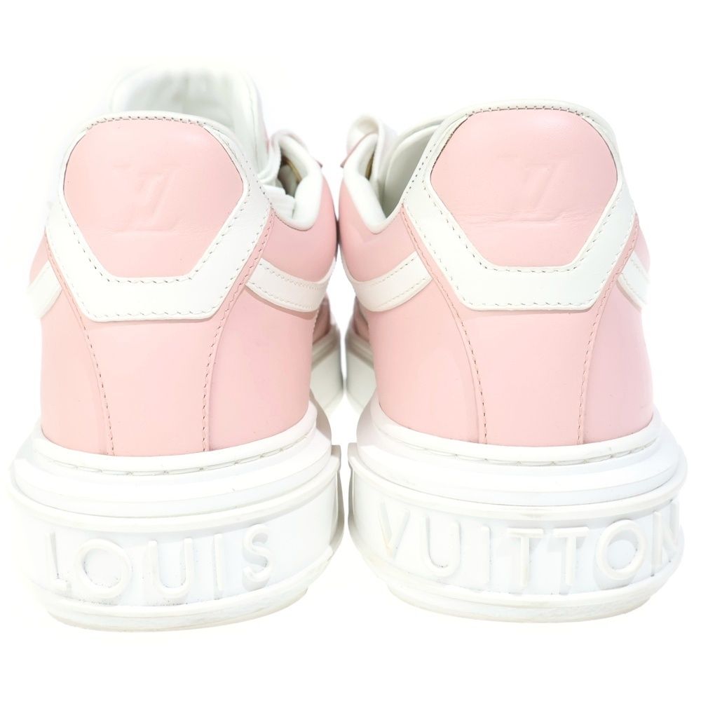 Louis Vuitton Time Out Sneaker Monogram Low Cut Sneakers Pink White — view 3