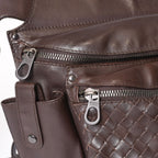 Bottega Veneta Intrecciato Waist Bag Brown Leather Antique — view 5