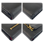 Prada Saffiano Black Pink Leather Wallet — view 8