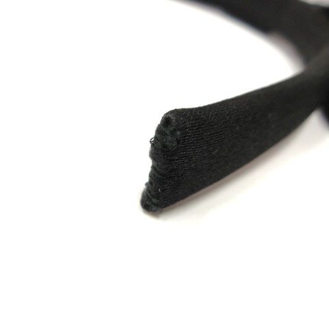 Chanel Ribbon Headband Satin Black Hair — view 5