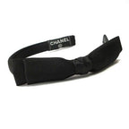 Chanel Ribbon Headband Satin Black Hair — view 3