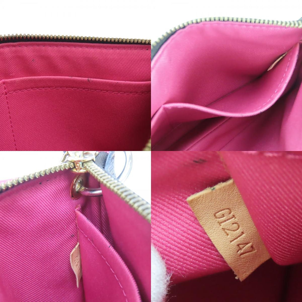 Louis Vuitton Shoulder Bag Loretta Monogram Leather Hot Pink Brown — view 8