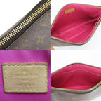Louis Vuitton Shoulder Bag Loretta Monogram Leather Hot Pink Brown — view 7