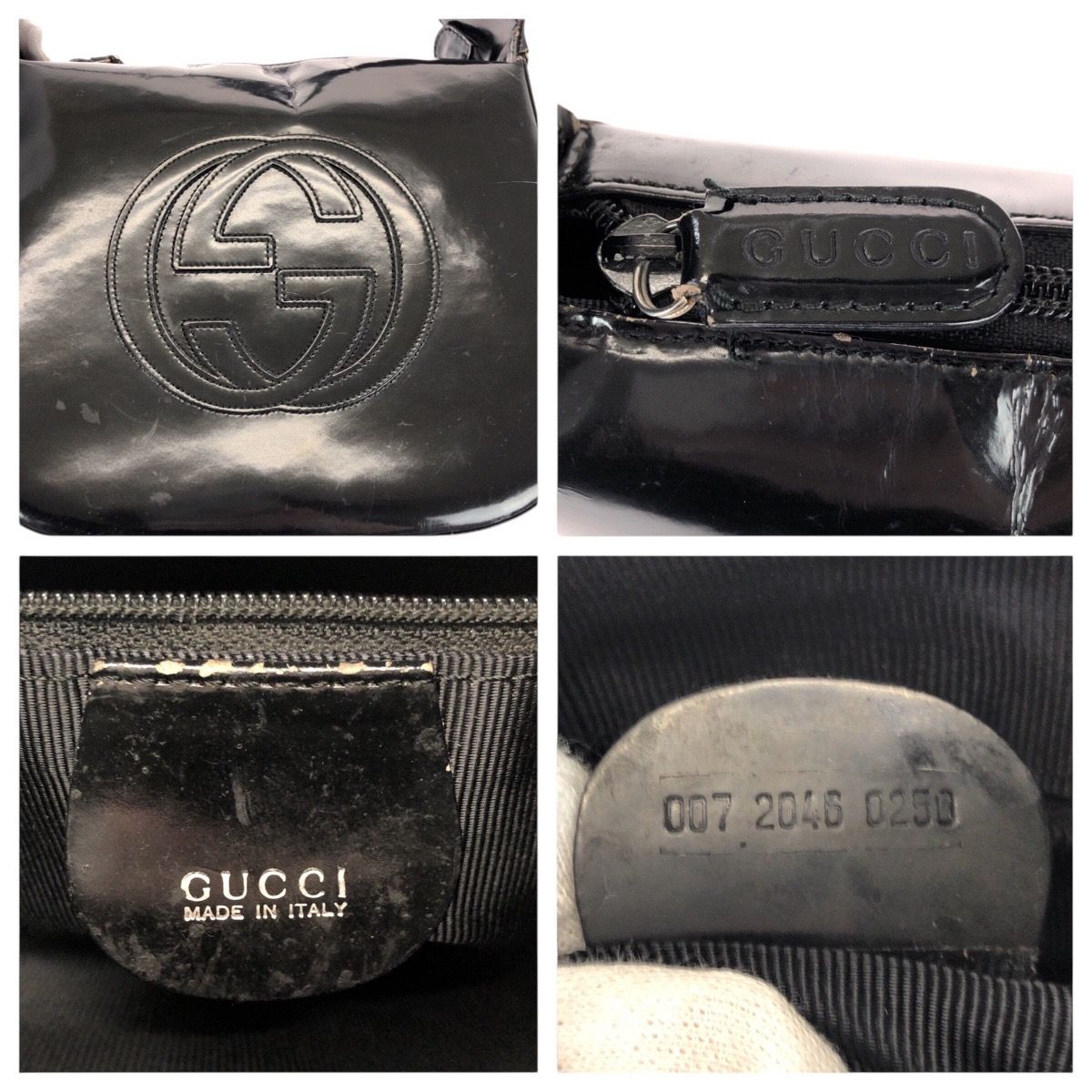 Gucci Interlocking Black Enamel 007 Shoulder Bag — view 4