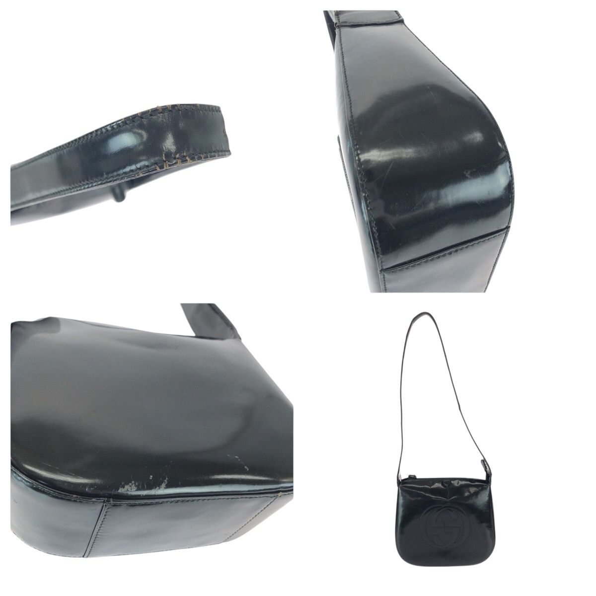 Gucci Interlocking Black Enamel 007 Shoulder Bag — view 6