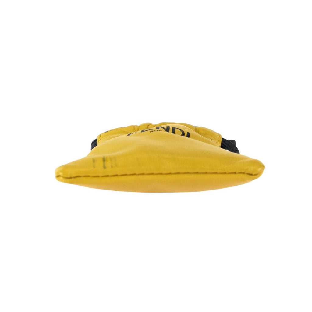 Fendi Yellow Black Gold Leather Pouch Phone — view 8