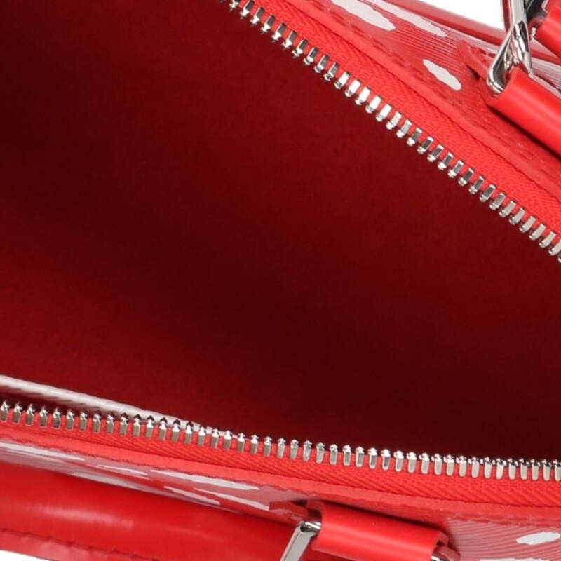 Louis Vuitton YK Alma BB Epi Infinity Dot 2-Way Handbag Red White Yayoi Kusama — view 3