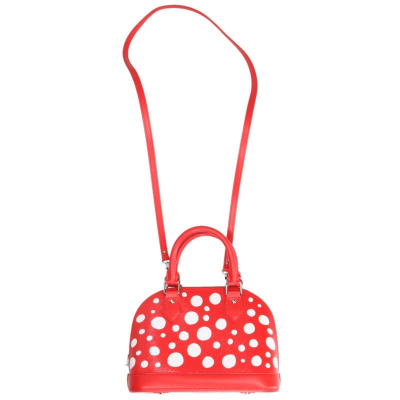 Louis Vuitton YK Alma BB Epi Infinity Dot 2-Way Handbag Red White — view 2
