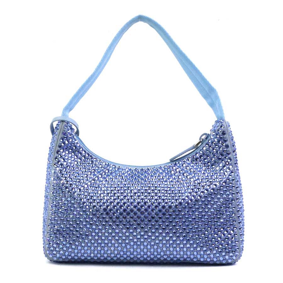 Prada Handbag Silk Blue — view 3