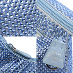 Prada Handbag Silk Blue — view 8