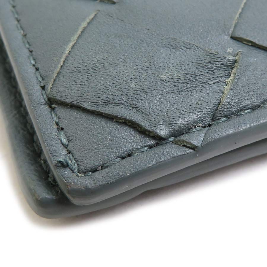 Bottega Veneta Card Case Leather Gray — view 6