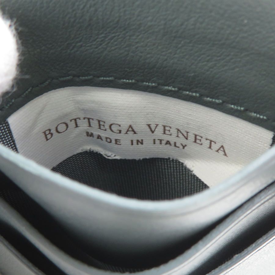 Bottega Veneta Card Case Leather Gray — view 8
