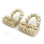 Chanel Earrings Quilted Gold — view 2