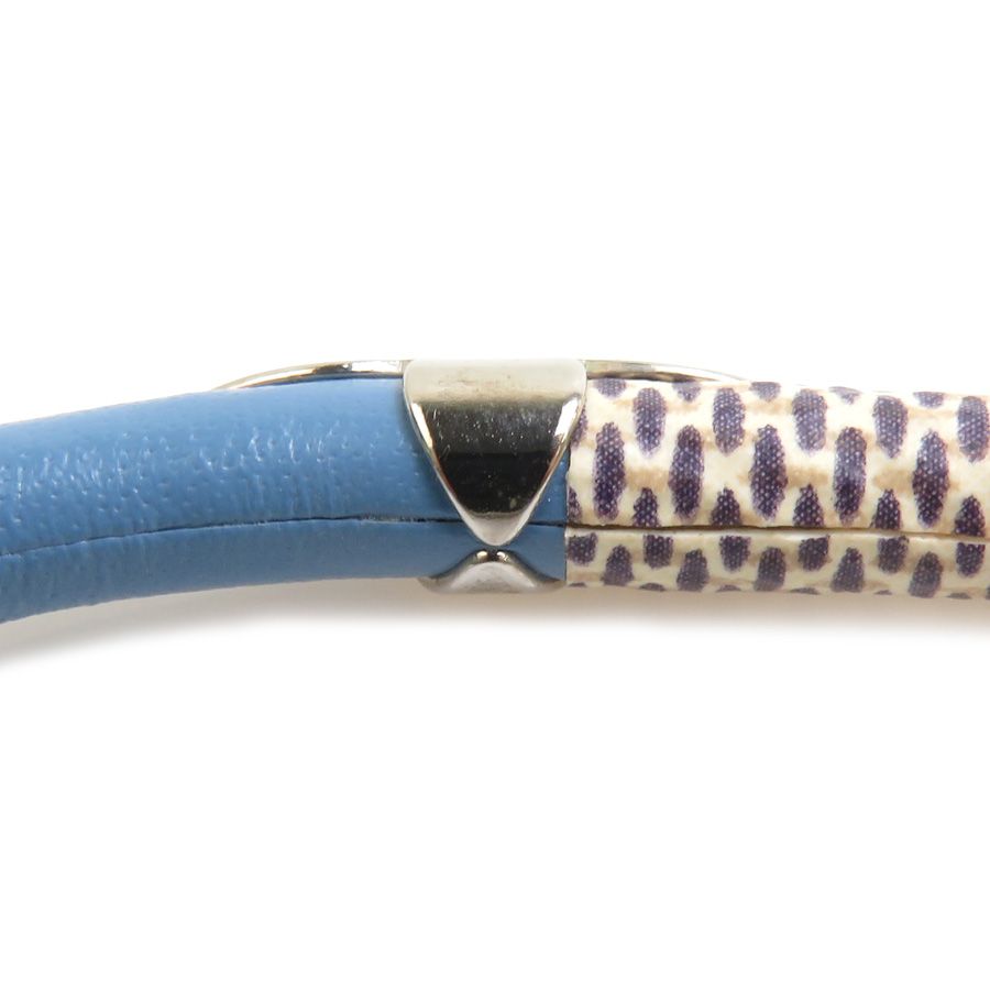 Louis Vuitton Bracelet Daily Leather Canvas Ivory Blue — view 7